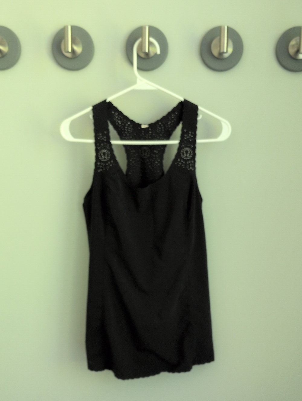 Lululemon Laser Cut Black Athletic Tank Top